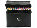 Professionelles Marker-Set mit 2 Spitzen - 80 Farben | Fein + Breit mit Aufbewahrungstasche
