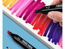 Professionelles Marker-Set mit 2 Spitzen - 80 Farben | Fein + Breit mit Aufbewahrungstasche