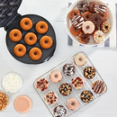 Elektrischer Donut-Maker - 7 Stück gleichzeitig, mit Antihaftplatten und Temperaturkontrolle