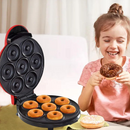 Elektrischer Donut-Maker - 7 Stück gleichzeitig, mit Antihaftplatten und Temperaturkontrolle