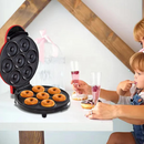 Elektrischer Donut-Maker - 7 Stück gleichzeitig, mit Antihaftplatten und Temperaturkontrolle