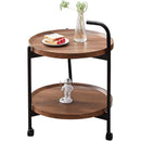 Eleganter Couchtisch mit 2 Ablagen Braun - Modernes Design für das Wohnzimmer