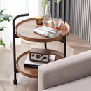 Eleganter Couchtisch mit 2 Ablagen Braun - Modernes Design für das Wohnzimmer