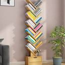 Modernes Bücherregal zur Aufbewahrung von Büchern, Organizer aus Holz, Künstlerisches Design in Baumform