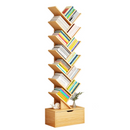 Modernes Bücherregal zur Aufbewahrung von Büchern, Organizer aus Holz, Künstlerisches Design in Baumform