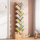 Modernes Bücherregal zur Aufbewahrung von Büchern, Organizer aus Holz, Künstlerisches Design in Baumform