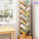 Modernes Bücherregal zur Aufbewahrung von Büchern, Organizer aus Holz, Künstlerisches Design in Baumform