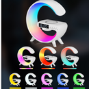 3-in-1 kabellose Ladestation mit RGB-Lampe und Bluetooth-Lautsprecher, App-Steuerung