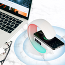 3-in-1 kabellose Ladestation mit RGB-Lampe und Bluetooth-Lautsprecher, App-Steuerung