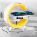3-in-1 kabellose Ladestation mit RGB-Lampe und Bluetooth-Lautsprecher, App-Steuerung