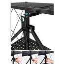 Mobiles klappbares Metall-Aufbewahrungsregal mit Rollen - 3 Ablagen 71x39x89cm - Raumorganisation
