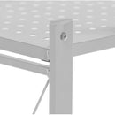 Mobiles klappbares Metall-Aufbewahrungsregal mit Rollen - 3 Ablagen 71x39x89cm - Raumorganisation