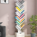 Bücherregal in Baumform, 12 Ebenen, MDF Weiß – Moderner dekorativer Organizer für Zuhause und Büro