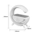 Multifunktionale RGB-LED-Lampe mit kabellosem Laden, Bluetooth, Uhr und Wecker - 15W
