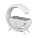 Multifunktionale RGB-LED-Lampe mit kabellosem Laden, Bluetooth, Uhr und Wecker - 15W