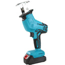 Akku-Säbelsäge 48V - Profi-Set mit 2 Akkus, Sägeblätter für Holz und Metall inklusive