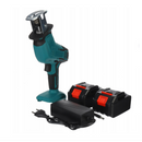 Akku-Säbelsäge 48V - Profi-Set mit 2 Akkus, Sägeblätter für Holz und Metall inklusive