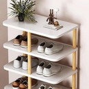Vertikaler Schuh-Organizer 8-14 Paar - Weiß, kompakt 48x24x80cm, ideal für Schlafzimmer und Ankleide
