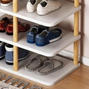 Vertikaler Schuh-Organizer 8-14 Paar - Weiß, kompakt 48x24x80cm, ideal für Schlafzimmer und Ankleide