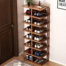 Schuhregal mit 8 Böden Braun 48x24x112cm - Schuh-Organizer für Schlafzimmer und Flur