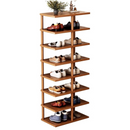 Schuhregal mit 8 Böden Braun 48x24x112cm - Schuh-Organizer für Schlafzimmer und Flur