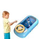 Interaktives Lenkrad-Spielzeug, Raumschiff-Modell, Sounds und Funktionen, USB-Stromversorgung, für Kinder von 3-6 Jahren