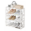 Schuhregal mit 4 Ebenen und Belüftung - Premium-Schuhorganizer