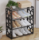 Schuhregal mit 4 Ebenen und Belüftung - Premium-Schuhorganizer