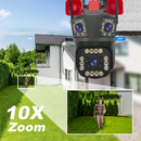 WLAN-Überwachungskamera 12MP Ultra HD - Außen/Innen mit PTZ, 5-fach-Zoom, Nachtsicht und integrierter Sirene