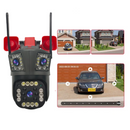WLAN-Überwachungskamera 12MP Ultra HD - Außen/Innen mit PTZ, 5-fach-Zoom, Nachtsicht und integrierter Sirene
