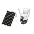 4G-Überwachungskamera mit Solarpanel und Dual-Objektiv - Komplette kabellose Überwachung