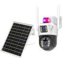 4G-Überwachungskamera mit Solarpanel und Dual-Objektiv - Komplette kabellose Überwachung