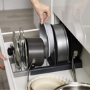 Ausziehbarer Organizer für Deckel und Töpfe - 7 verstellbare Trennelemente