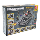 Bauset 8 in 1 Militärpanzer mit Figuren - Lernspielzeug aus Bausteinen