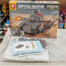 Bauset 8 in 1 Militärpanzer mit Figuren - Lernspielzeug aus Bausteinen