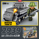 Bauset 8 in 1 Militärpanzer mit Figuren - Lernspielzeug aus Bausteinen