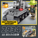 Bauset 8 in 1 Militärpanzer mit Figuren - Lernspielzeug aus Bausteinen