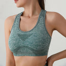 Damen-Sportset 2-teilig - Push-up-Leggings + Bustier mit Polstern, atmungsaktives und schnell trocknendes Material