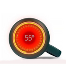 Selbstwärmendes Keramiktassen-Set | Induktions-Wärmepad | Mit Teelöffel und Deckel | Hält die Temperatur bei 55°C