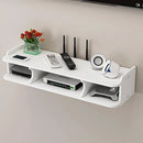 Multifunktionale Wandhalterung für Router und Zubehör - 3 Fächer, 60x20cm