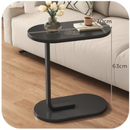 Ovaler Beistelltisch Schwarz für Sofa und Bett - Modernes und elegantes Design