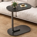 Ovaler Beistelltisch Schwarz für Sofa und Bett - Modernes und elegantes Design