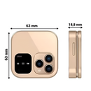 Klapphandy i16Pro Mini - Dual-SIM, HD-Display, Bluetooth, UKW-Radio - Kompaktes und robustes Design