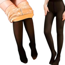 Thermostrumpfhose mit Fleece-Futter - Transparente Optik, maximale Wärme, mit Fuß
