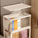 Modularer Schrank mit 4 Fächern und Rollen - Stapelbares staubdichtes System für optimale Ordnung