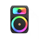 Tragbarer Lautsprecher MS-2043BT mit 8-Zoll-Woofer, Bluetooth, RGB-Lichtern und Karaoke-Mikrofon