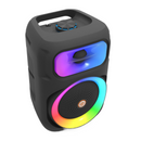 Tragbarer Lautsprecher MS-2043BT mit 8-Zoll-Woofer, Bluetooth, RGB-Lichtern und Karaoke-Mikrofon