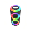 Tragbarer Bluetooth-Lautsprecher MS-3638BT mit Doppellautsprecher 4 Zoll, RGB-Beleuchtung und Mikrofon - Karaoke und Party