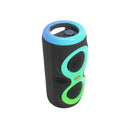 Tragbarer Bluetooth-Lautsprecher MS-3638BT mit Doppellautsprecher 4 Zoll, RGB-Beleuchtung und Mikrofon - Karaoke und Party