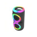 Tragbarer Bluetooth-Lautsprecher MS-3638BT mit Doppellautsprecher 4 Zoll, RGB-Beleuchtung und Mikrofon - Karaoke und Party
